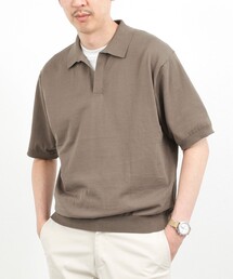 NOLLEY’S | ウォッシャブル 強撚シルクコットン 成型スキッパーニットポロ 26SS(ニット/セーター)