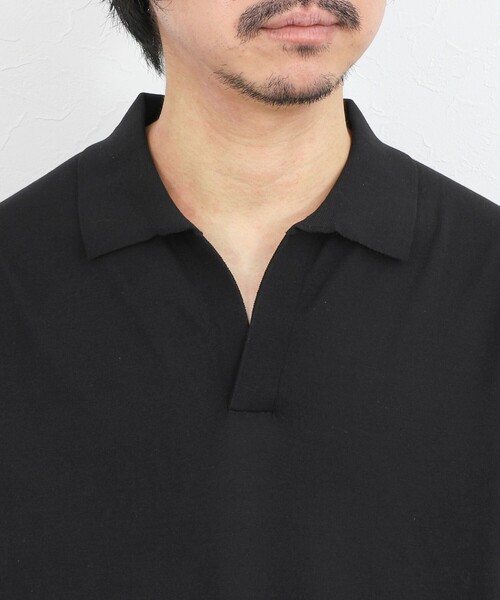 NOLLEY’S（ノーリーズ）の「ウォッシャブル 強撚シルクコットン 成型スキッパーニットポロ 26SS（ニット/セーター・メンズ・パープル/モカ/オレンジ/ブラック・L/M/S）」の20枚目の写真