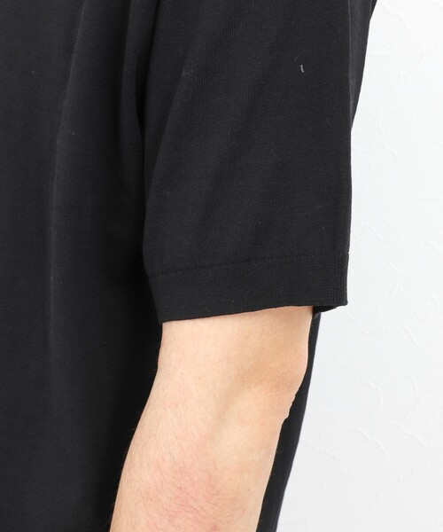 NOLLEY’S（ノーリーズ）の「ウォッシャブル 強撚シルクコットン 成型スキッパーニットポロ 26SS（ニット/セーター・メンズ・パープル/モカ/オレンジ/ブラック・L/M/S）」の22枚目の写真