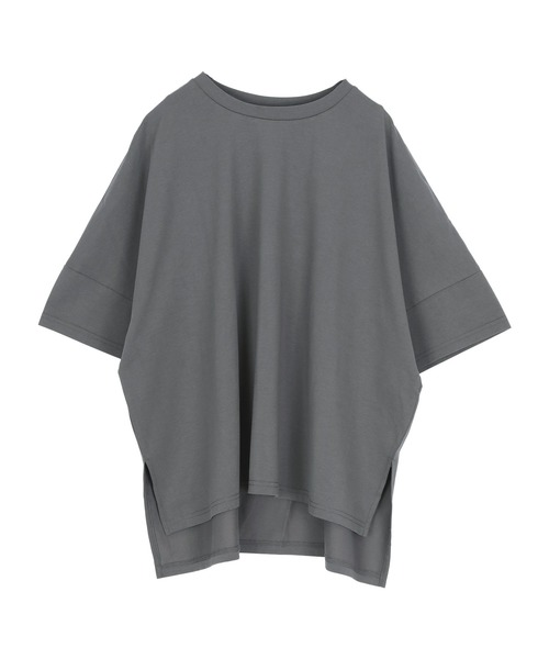 UR'S(ユアーズ)の「【接触冷感】エコオーバーTee(Tシャツ/カットソー・レディース・オフホワイト/ブラック/チャコール・L/M/S)」の15枚目の写真