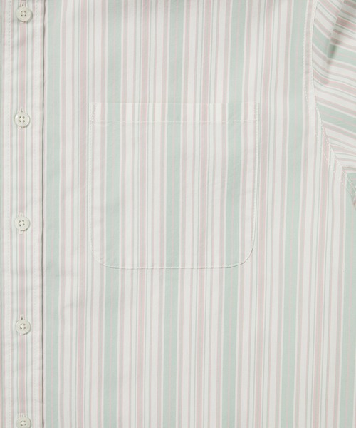 thisisneverthat(ディスイズネバーザット)の「Striped S/S Shirt(シャツ/ブラウス・メンズ・グリーン/ホワイト・L/M/S/XL)」の7枚目の写真