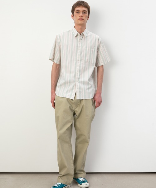thisisneverthat(ディスイズネバーザット)の「Striped S/S Shirt(シャツ/ブラウス・メンズ・グリーン/ホワイト・L/M/S/XL)」の9枚目の写真