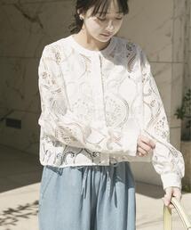 ITEMS URBANRESEARCH | レースクロップドシャツ(シャツ/ブラウス)