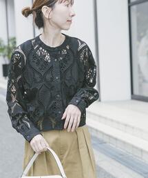 ITEMS URBANRESEARCH | レースクロップドシャツ(シャツ/ブラウス)