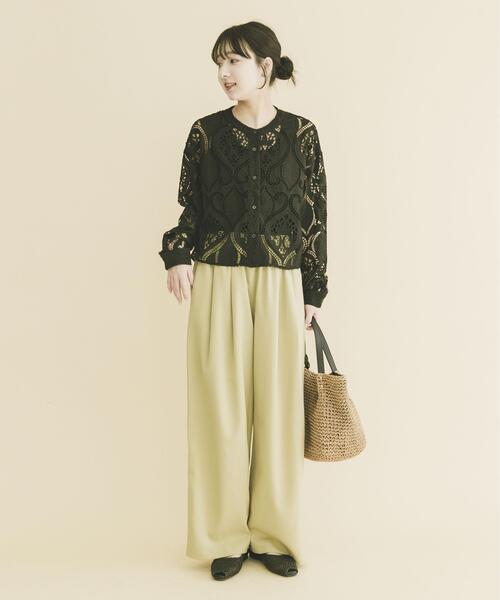 ITEMS URBANRESEARCH（アイテムズ アーバンリサーチ）の「レースクロップドシャツ（シャツ/ブラウス・レディース・ホワイト/ブラック・FREE）」の17枚目の写真