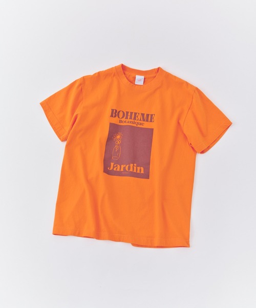 TRICOMER(トリコメル)の「【 TRICOMER / トリコメル 】 BOHEME BOTANIQUE B / ボエム ボタニク スタッフTシャツ(Tシャツ/カットソー・レディース・オレンジ/ホワイト・FREE)」の12枚目の写真