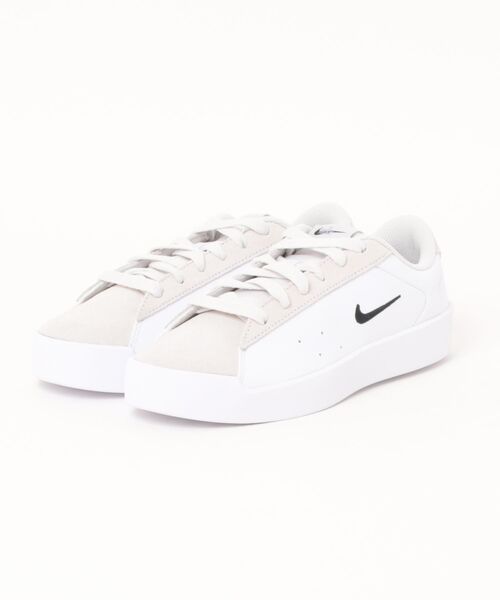 NIKE（ナイキ）の「《NIKE》ウィメンズ コート ヘリテージ MS（スニーカー・レディース・グレー系その他/ピンク/ホワイト×ブラック/ブラック×ホワイト/ホワイト系その他/チョコ・23.5cm/24.0cm/23.0cm/22.5cm/25.0cm/24.5cm）」の2枚目の写真