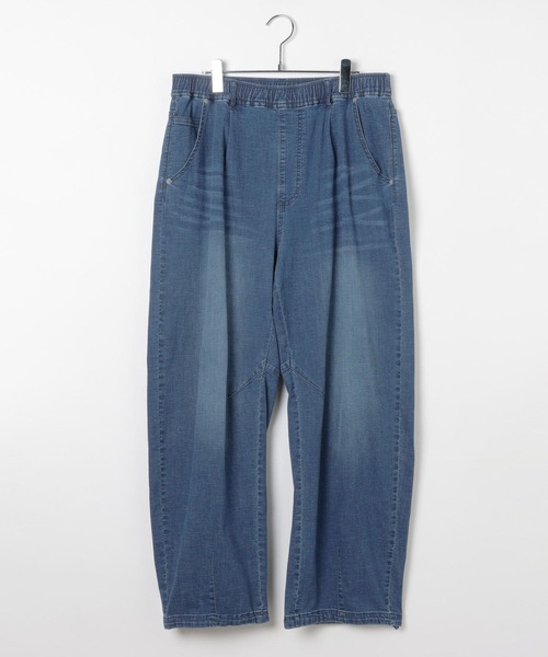 BAYFLOW(ベイフロー)の「【ストレッチ】ソフトデニムカーブパンツ(デニムパンツ・メンズ・ダークブルー/ブルー・MEDIUM/LARGE)」の4枚目の写真