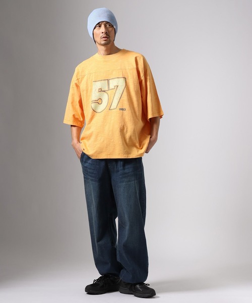 BAYFLOW(ベイフロー)の「【ストレッチ】ソフトデニムカーブパンツ(デニムパンツ・メンズ・ダークブルー/ブルー・MEDIUM/LARGE)」の6枚目の写真