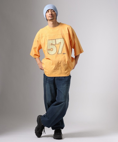 BAYFLOW(ベイフロー)の「【ストレッチ】ソフトデニムカーブパンツ(デニムパンツ・メンズ・ダークブルー/ブルー・MEDIUM/LARGE)」の7枚目の写真