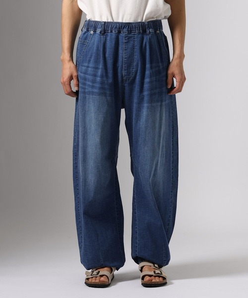 BAYFLOW(ベイフロー)の「【ストレッチ】ソフトデニムカーブパンツ(デニムパンツ・メンズ・ダークブルー/ブルー・MEDIUM/LARGE)」の20枚目の写真