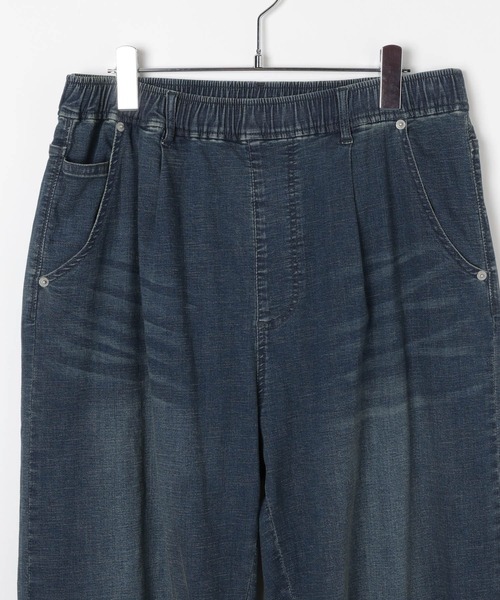 BAYFLOW(ベイフロー)の「【ストレッチ】ソフトデニムカーブパンツ(デニムパンツ・メンズ・ダークブルー/ブルー・MEDIUM/LARGE)」の12枚目の写真