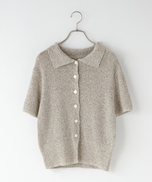 LOWRYS FARM | メランジニットポロカーディガン５Ｓ　660506(Tシャツ/カットソー)