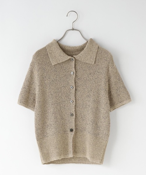 LOWRYS FARM（ローリーズファーム）の「メランジニットポロカーディガン５Ｓ　660506（Tシャツ/カットソー・レディース・グレー/ブラック/ベージュ・FREE）」の19枚目の写真