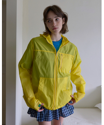 NOCONTENT（ノーコンテント）の「163. ジッパーウィンドブレーカー _ イエロー（ナイロンジャケット）」