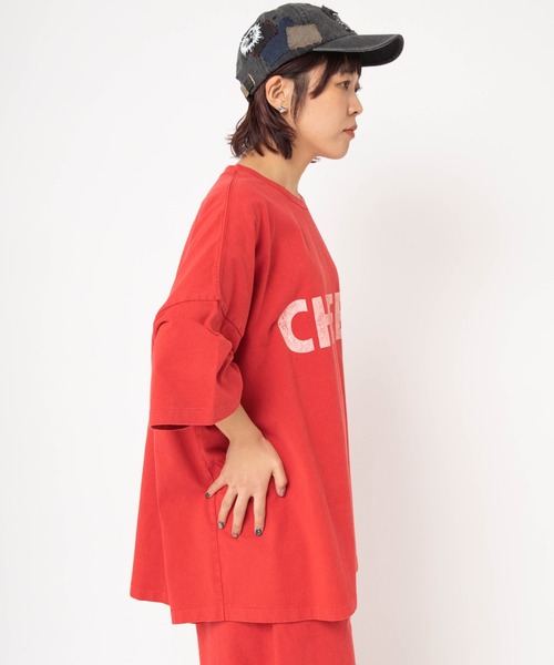 RNA（アールエヌエー）の「M2677 ヘビー天竺BIGT（Tシャツ/カットソー・レディース・レッド/ブラウン/ネイビー・MEDIUM）」の5枚目の写真