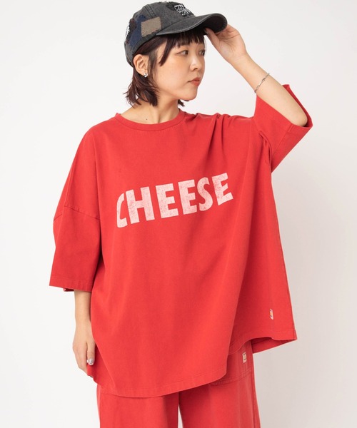 RNA（アールエヌエー）の「M2677 ヘビー天竺BIGT（Tシャツ/カットソー・レディース・レッド/ブラウン/ネイビー・MEDIUM）」の4枚目の写真