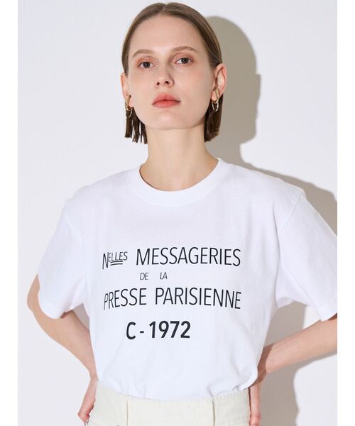 ELENDEEK(エレンディーク)の「メッセージTシャツ(Tシャツ/カットソー・レディース・ブラック/オフホワイト・FREE)」の14枚目の写真