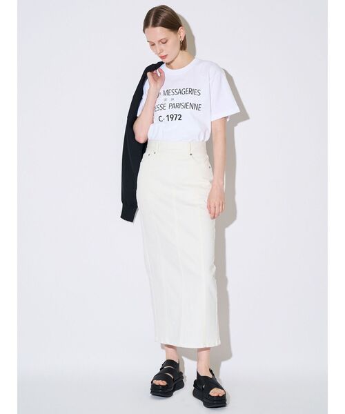 ELENDEEK(エレンディーク)の「メッセージTシャツ(Tシャツ/カットソー・レディース・ブラック/オフホワイト・FREE)」の19枚目の写真