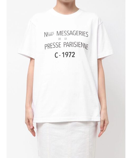 ELENDEEK(エレンディーク)の「メッセージTシャツ(Tシャツ/カットソー・レディース・ブラック/オフホワイト・FREE)」の6枚目の写真