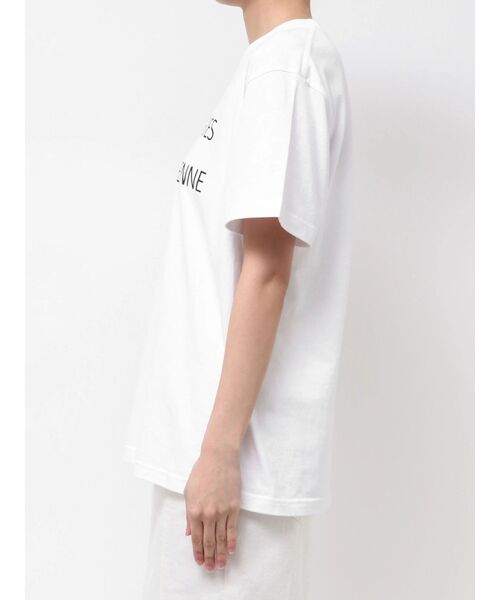 ELENDEEK(エレンディーク)の「メッセージTシャツ(Tシャツ/カットソー・レディース・ブラック/オフホワイト・FREE)」の7枚目の写真