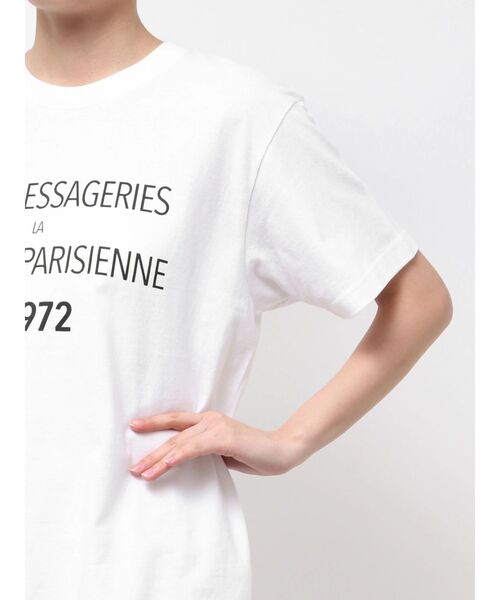 ELENDEEK(エレンディーク)の「メッセージTシャツ(Tシャツ/カットソー・レディース・ブラック/オフホワイト・FREE)」の4枚目の写真