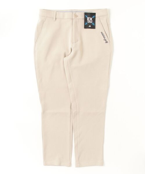 adidas(アディダス)の「アディダス adidas バックグラフィックアンクルパンツ(スラックス・メンズ・ベージュ/ネイビー/グレー・76cm/79cm/82cm/85cm/88cm/92cm/96/100cm)」の1枚目の写真