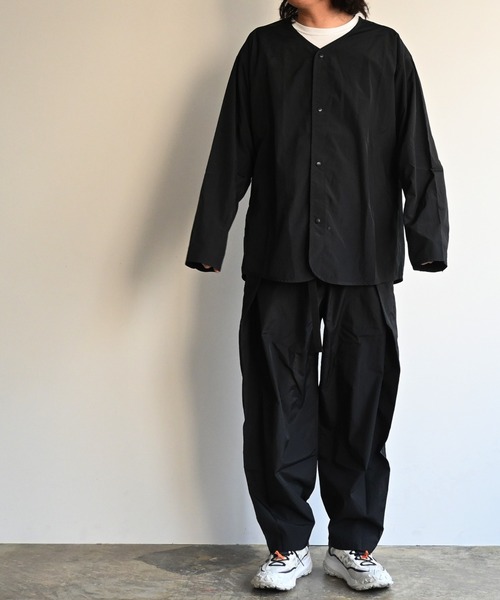NoiR/ノアール(ノアール)の「NoiR:pocketable cardigan(ナイロンジャケット・メンズ・ブラック・L/M)」の9枚目の写真