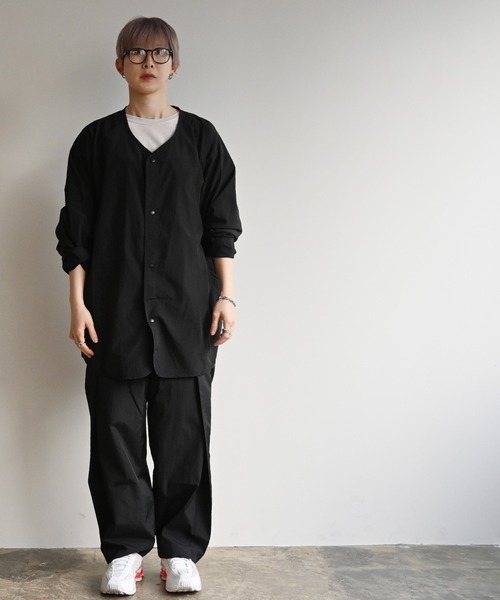 NoiR/ノアール(ノアール)の「NoiR:pocketable cardigan(ナイロンジャケット・メンズ・ブラック・L/M)」の3枚目の写真