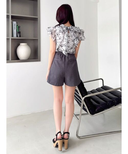 dazzlin(ダズリン)の「【WEB限定】フロッキーバックリボンブラウス(シャツ/ブラウス・レディース・ブルー/オフホワイト/ピンク・FREE)」の13枚目の写真