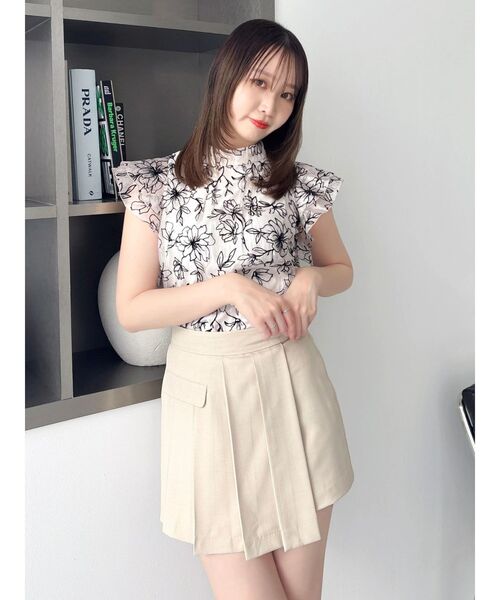 dazzlin(ダズリン)の「【WEB限定】フロッキーバックリボンブラウス(シャツ/ブラウス・レディース・ブルー/オフホワイト/ピンク・FREE)」の6枚目の写真