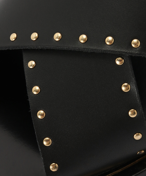 IENA(イエナ)の「CASTELLANO/カステラーノ studs sandal サンダル MARIANNA VACCHETA(サンダル・レディース・ブラック・36/38/37)」の2枚目の写真