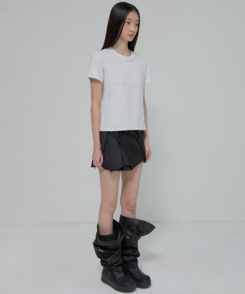 FLAREUP（フレアアップ）の「FLAREUP T-Shirt (FL-131_White)（Tシャツ/カットソー・レディース・ホワイト・OS）」の4枚目の写真