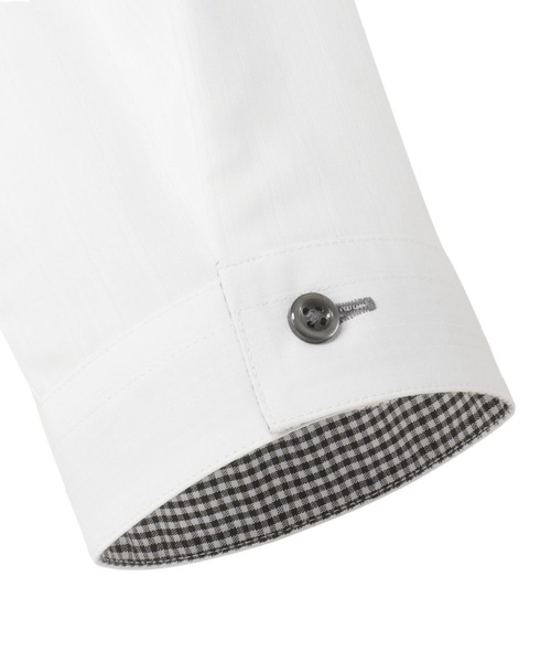 TOKYO SHIRTS(トウキョウシャツ)の「【透け防止】 形態安定ノンアイロン スキッパー 7分袖ビジネスワイシャツ(ビジネスシャツ・レディース・ホワイト・S/M/L/LL/XL)」の3枚目の写真