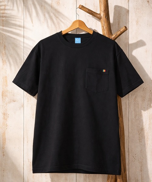 Ocean Pacific（オーシャンパシフィック）の「OCEAN PACIFIC (オーシャンパシフィック) Tシャツ 半袖 ワンポイントロゴ ポケット クルーネック カットソー 515527 ユニセックス（Tシャツ/カットソー・メンズ・ブラック/ホワイト・LL/L/M/S）」の2枚目の写真
