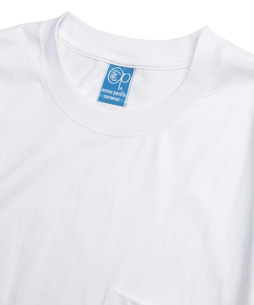 Ocean Pacific（オーシャンパシフィック）の「OCEAN PACIFIC (オーシャンパシフィック) Tシャツ 半袖 ワンポイントロゴ ポケット クルーネック カットソー 515527 ユニセックス（Tシャツ/カットソー・メンズ・ブラック/ホワイト・LL/L/M/S）」の11枚目の写真