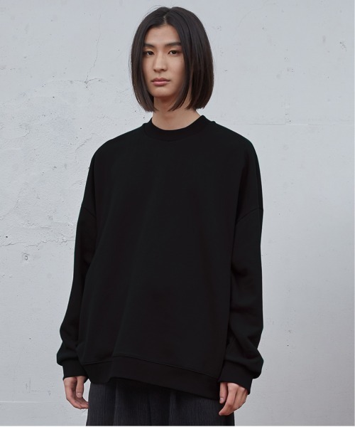 Dulcamara(ドゥルカマラ)の「ワイドSWトレーナー(スウェット・メンズ・ヘザーチャコール/ローズ/ブラック・1/0)」の2枚目の写真