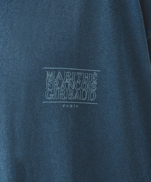 MARITHE + FRANCOIS GIRBAUD(マリテフランソワジルボー)の「OUTLINE CLASSIC LOGO OVERSIZED DYEING TEE(Tシャツ/カットソー・レディース・ライトブルー/チャコール・X-LARGE/LARGE/MEDIUM/SMALL)」の6枚目の写真
