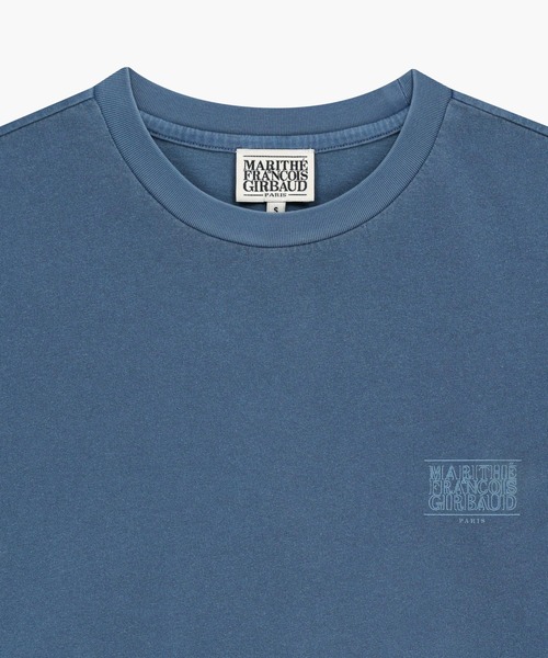 MARITHE + FRANCOIS GIRBAUD(マリテフランソワジルボー)の「OUTLINE CLASSIC LOGO OVERSIZED DYEING TEE(Tシャツ/カットソー・レディース・ライトブルー/チャコール・X-LARGE/LARGE/MEDIUM/SMALL)」の8枚目の写真