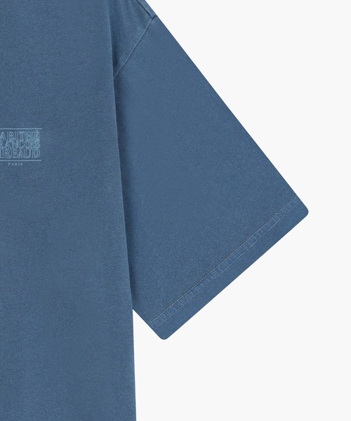 MARITHE + FRANCOIS GIRBAUD(マリテフランソワジルボー)の「OUTLINE CLASSIC LOGO OVERSIZED DYEING TEE(Tシャツ/カットソー・レディース・ライトブルー/チャコール・X-LARGE/LARGE/MEDIUM/SMALL)」の10枚目の写真