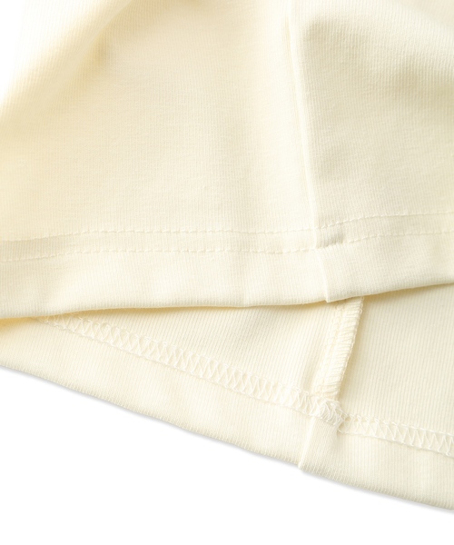 Piet（ピエット）の「肩フリルTシャツ（Tシャツ/カットソー・キッズ・オフホワイト/チャコールグレー・120/130/110/100）」の21枚目の写真
