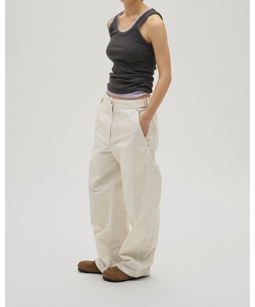 TODAYFUL（トゥデイフル）の「Seamless Rib Tanktop 12610612（タンクトップ・レディース・ライトグリーン/ピンク/レッド/ライトブルー/ベージュ・FREE）」の9枚目の写真