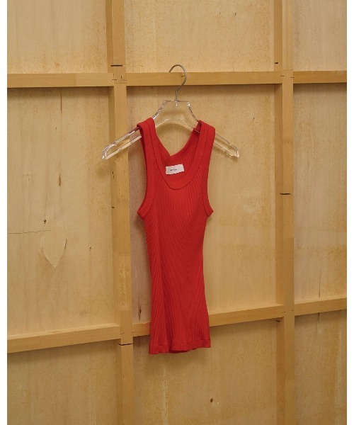 TODAYFUL（トゥデイフル）の「Seamless Rib Tanktop 12610612（タンクトップ・レディース・ライトグリーン/ピンク/レッド/ライトブルー/ベージュ・FREE）」の16枚目の写真