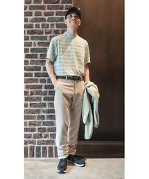 【BRIEFING GOLF/ブリーフィングゴルフ】MEN’S DOUBLE STRIPE HIGHNECK RF