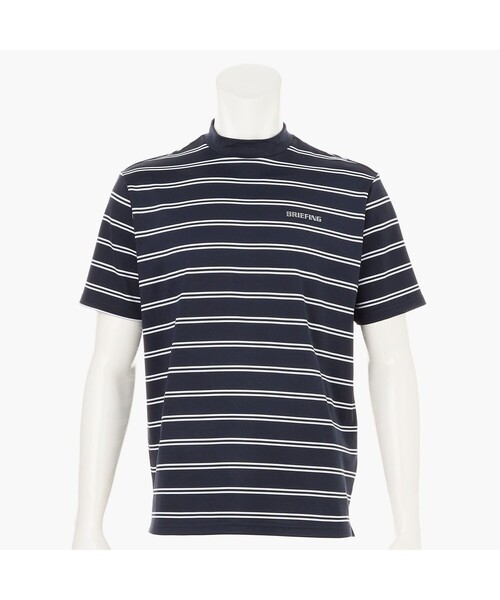 BRIEFING(ブリーフィング)の「【BRIEFING GOLF/ブリーフィングゴルフ】MEN’S DOUBLE STRIPE HIGHNECK RF(Tシャツ/カットソー・メンズ・ブラック/ネイビー/ホワイト/グリーン系その他2・L/M/S)」の5枚目の写真