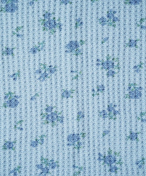 JEMORGAN（ジェーイーモーガン）の「"04"≪JEMORGAN≫パックT ワッフル 花柄 ハーフスリーブ Tシャツ ピグメント染め（Tシャツ/カットソー・レディース・グレー系1/ライトグリーン系1/イエロー系1/ダルブルー系1・FREE）」の11枚目の写真