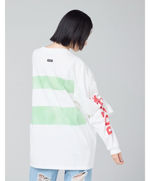 Little sunny bite（リトルサニーバイト）の「【8】【it】【Little Sunny Bite 】graphic long tee（Tシャツ/カットソー・レディース・ピンク/ホワイト/ブラック・SMALL/MEDIUM）」の6枚目の写真