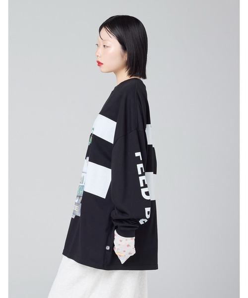Little sunny bite（リトルサニーバイト）の「【8】【it】【Little Sunny Bite 】graphic long tee（Tシャツ/カットソー・レディース・ピンク/ホワイト/ブラック・SMALL/MEDIUM）」の19枚目の写真