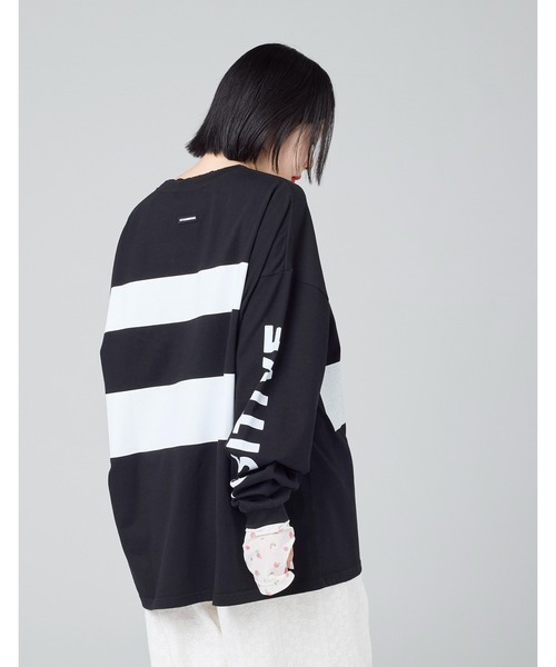 Little sunny bite（リトルサニーバイト）の「【8】【it】【Little Sunny Bite 】graphic long tee（Tシャツ/カットソー・レディース・ピンク/ホワイト/ブラック・SMALL/MEDIUM）」の20枚目の写真