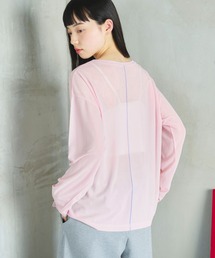 PILIT（ピリット）の「配色メローシアーロンT（Tシャツ/カットソー）」